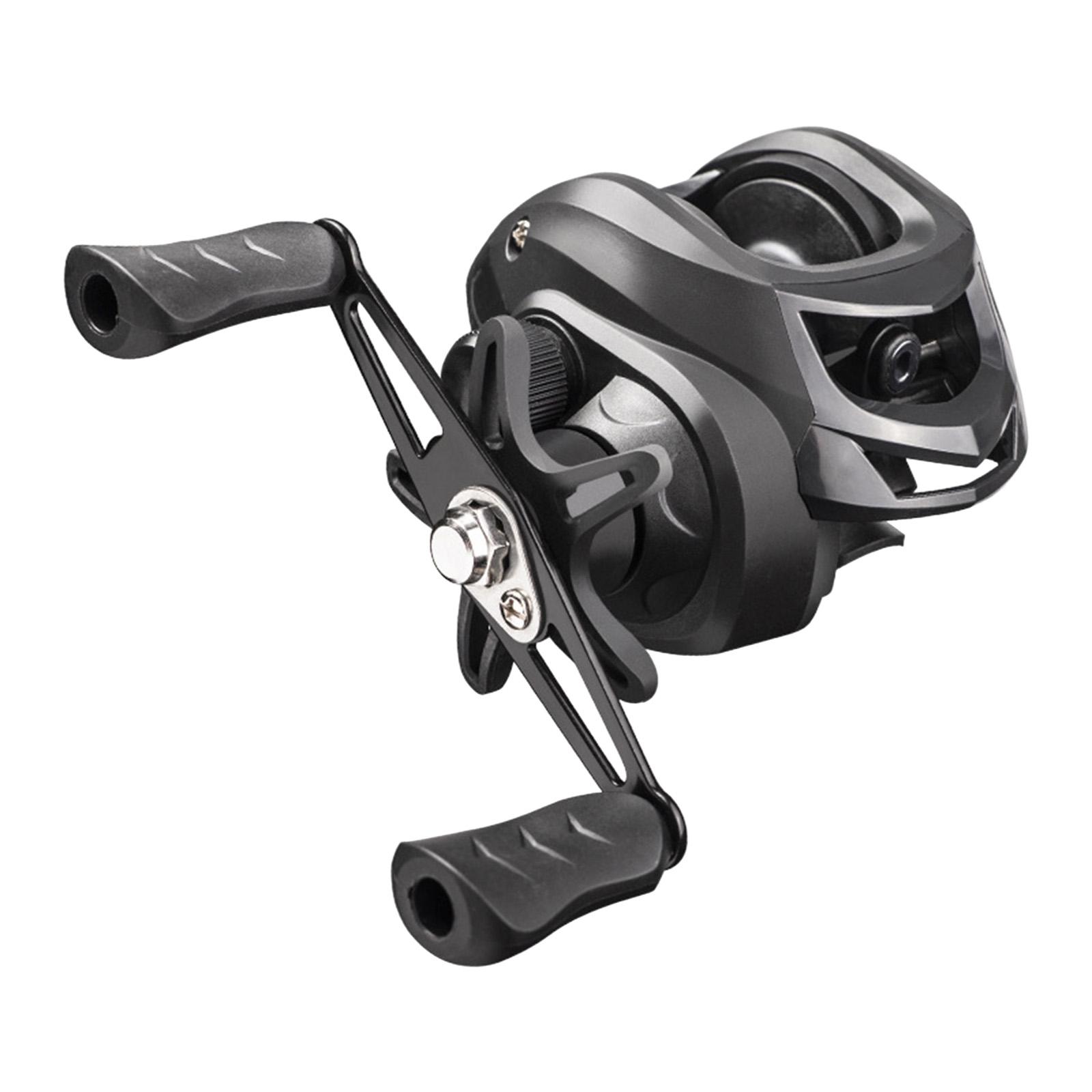 Compact Fishing Reel, 7.2:1 Gear Ratios Metal Tackle, caster, for Ice Fishing Freshwater Saltwater Sport Right Hand